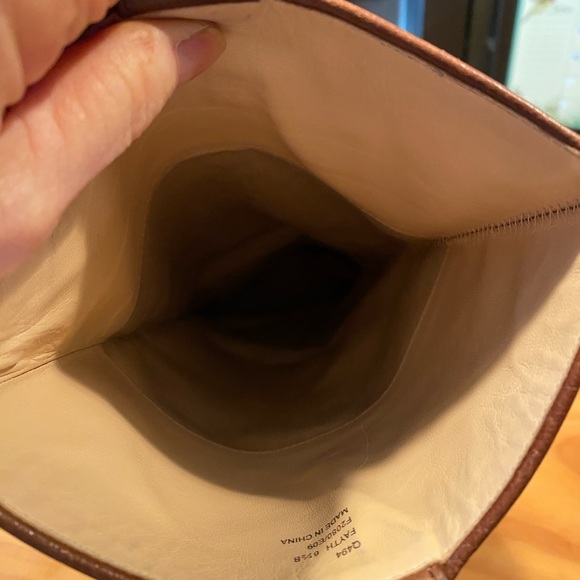 Coach Fayth Brown Leather Slip On Heel Boots - Picture 3 of 10